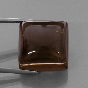 Cuarzo ahumado marrón natural de 44,13 ct, transparente, transparente / translúcido
