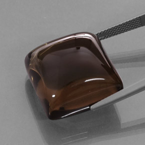 Cuarzo ahumado marrón natural de 44,13 ct, transparente, transparente / translúcido