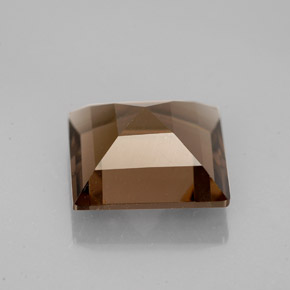 Cuarzo ahumado marrón natural de 3,70 ct, cuadrado, VS