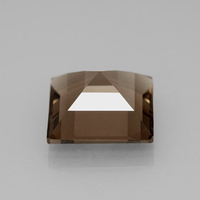 Cuarzo ahumado marrón natural de 3,88 ct, cuadrado, VS