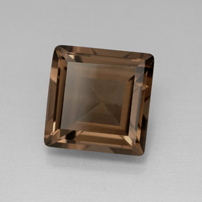 Cuarzo ahumado marrón natural de 4,05 ct, cuadrado, VS