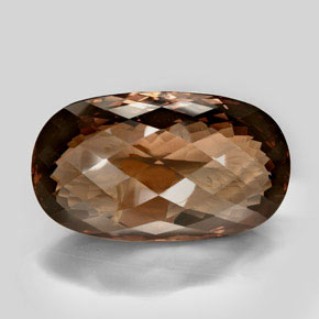 Cuarzo ahumado marrón natural de 605,33 ct, corte óvalo, VVS