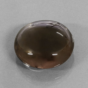 Cuarzo ahumado marrón natural de 15,68 ct, corte redondo, translúcido