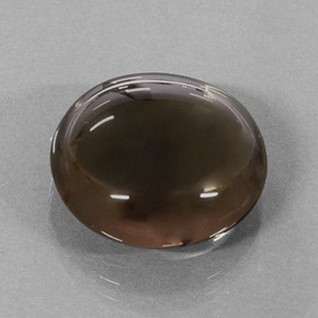 Cuarzo ahumado marrón natural de 15,68 ct, corte redondo, translúcido