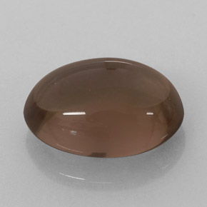 Cuarzo ahumado marrón natural de 3,52 ct, corte óvalo, translúcido