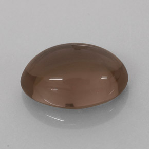 Cuarzo ahumado marrón natural de 3,67 ct, corte óvalo, translúcido