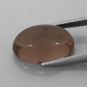 Cuarzo ahumado marrón natural de 3,67 ct, corte óvalo, translúcido