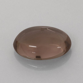 Cuarzo ahumado marrón natural de 3,17 ct, corte óvalo, translúcido