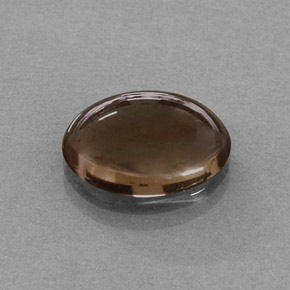 Cuarzo ahumado marrón natural de 3,28 ct, corte óvalo, translúcido