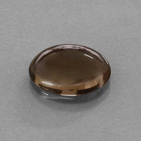 Cuarzo ahumado marrón natural de 3,28 ct, corte óvalo, translúcido