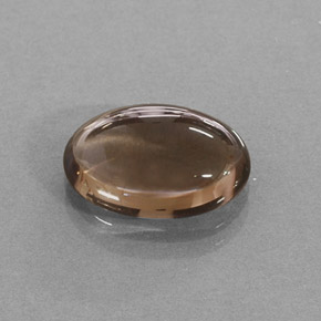 Cuarzo ahumado marrón natural de 3,43 ct, corte óvalo, translúcido