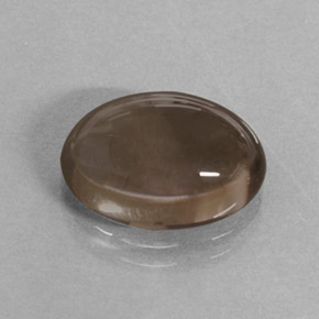 Cuarzo ahumado marrón natural de 3,61 ct, corte óvalo, translúcido