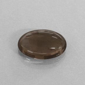 Cuarzo ahumado marrón natural de 2,97 ct, corte óvalo, translúcido