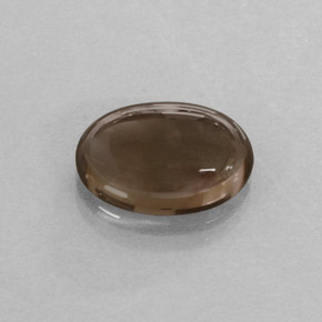 Cuarzo ahumado marrón natural de 3,24 ct, corte óvalo, translúcido