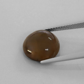 Cuarzo ahumado marrón natural de 6,22 ct, transparente, transparente / translúcido