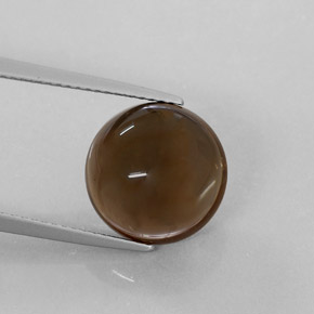 Cuarzo ahumado marrón natural de 7,22 ct, transparente, transparente / translúcido