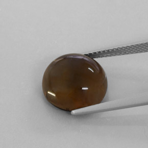 Cuarzo ahumado marrón natural de 7,22 ct, transparente, transparente / translúcido