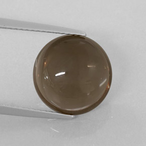 Cuarzo ahumado marrón natural de 6,15 ct, transparente, transparente / translúcido