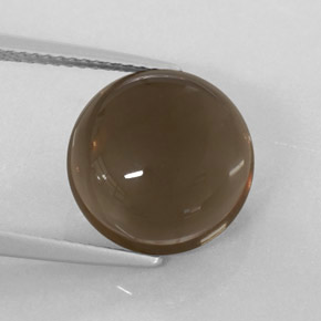 Cuarzo ahumado marrón natural de 6,99 ct, transparente, transparente / translúcido