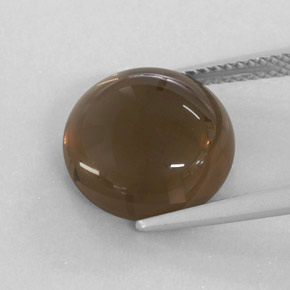 Cuarzo ahumado marrón natural de 6,99 ct, transparente, transparente / translúcido