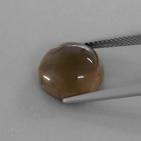 Cuarzo ahumado marrón natural de 6,40 ct, transparente, transparente / translúcido