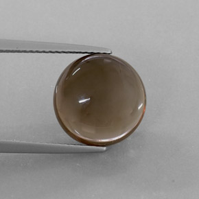 Cuarzo ahumado marrón natural de 6,72 ct, transparente, transparente / translúcido