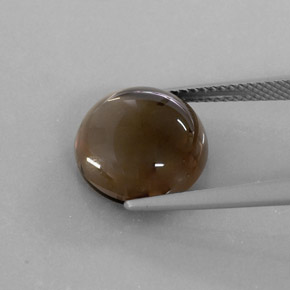 Cuarzo ahumado marrón natural de 6,72 ct, transparente, transparente / translúcido