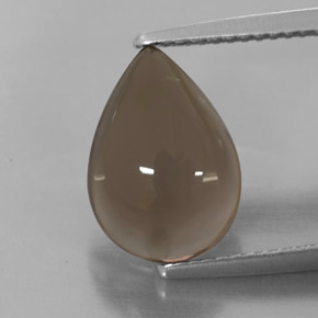 Cuarzo ahumado marrón natural de 4,05 ct, transparente, transparente / translúcido
