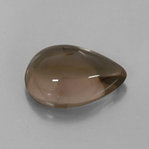 Cuarzo ahumado marrón natural de 4,05 ct, transparente, transparente / translúcido