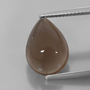Cuarzo ahumado marrón natural de 6,75 ct, transparente, transparente / translúcido