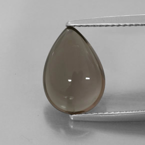 Cuarzo ahumado marrón natural de 3,83 ct, transparente, transparente / translúcido