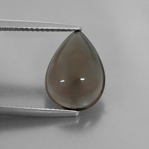 Cuarzo ahumado marrón natural de 4,80 ct, transparente, transparente / translúcido