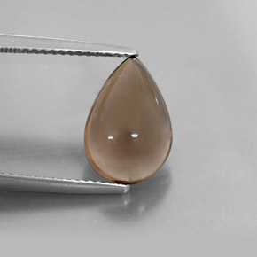Cuarzo ahumado marrón natural de 3,68 ct, transparente, transparente / translúcido