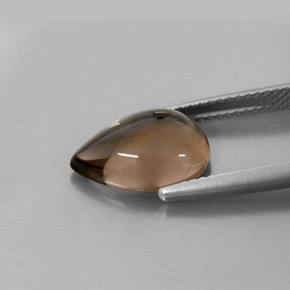 Cuarzo ahumado marrón natural de 3,68 ct, transparente, transparente / translúcido
