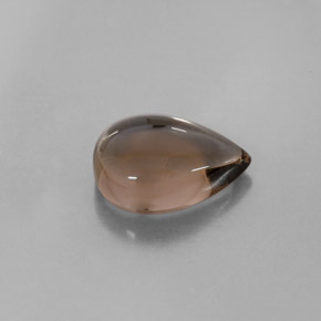 Cuarzo ahumado marrón natural de 4,39 ct, transparente, transparente / translúcido