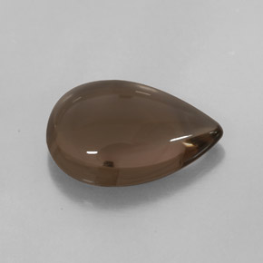 Cuarzo ahumado marrón natural de 4,53 ct, transparente, transparente / translúcido
