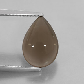 Cuarzo ahumado marrón natural de 4,14 ct, transparente, transparente / translúcido