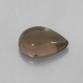 Cuarzo ahumado marrón natural de 4,14 ct, transparente, transparente / translúcido
