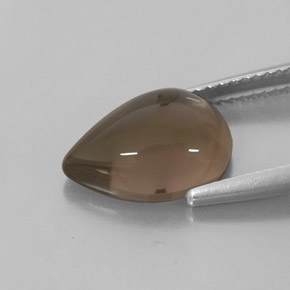 Cuarzo ahumado marrón natural de 4,14 ct, transparente, transparente / translúcido