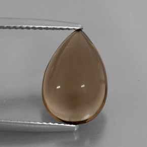 Cuarzo ahumado marrón natural de 4,06 ct, transparente, transparente / translúcido