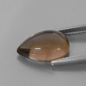 Cuarzo ahumado marrón natural de 4,06 ct, transparente, transparente / translúcido