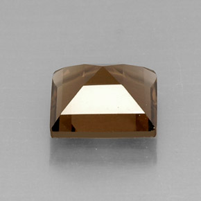 Cuarzo ahumado marrón natural de 4,21 ct, cuadrado, VS