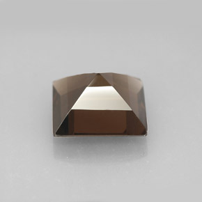 Cuarzo ahumado marrón natural de 3,96 ct, cuadrado, VVS-VS