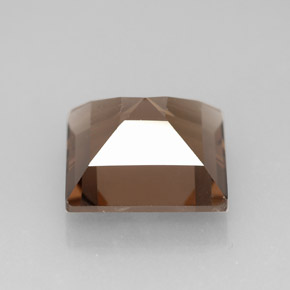 Cuarzo ahumado marrón natural de 4,06 ct, cuadrado, VVS-VS