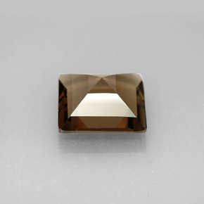 Cuarzo Ahumado Marrón ahumado natural de 3.35 ct, Cuadrado, VVS-VS