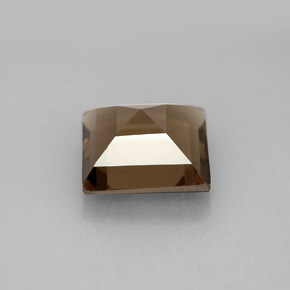 Cuarzo ahumado marrón natural de 3,93 ct, cuadrado, VVS-VS