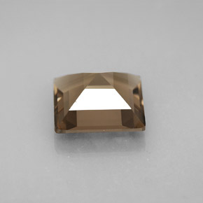 Cuarzo ahumado marrón natural de 3,61 ct, cuadrado, VVS-VS