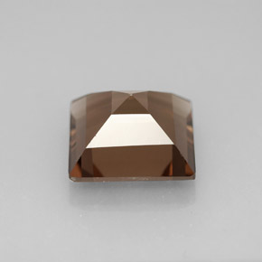 Cuarzo ahumado marrón natural de 3,86 ct, cuadrado, VVS-VS