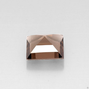 Cuarzo ahumado marrón natural de 4,04 ct, cuadrado, VVS-VS