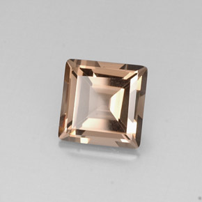 Cuarzo ahumado marrón natural de 4,05 ct, cuadrado, VVS-VS